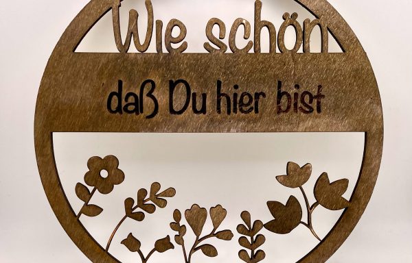 Türschild aus Holz