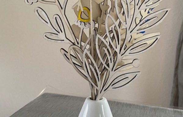 Wildblumen aus Holz