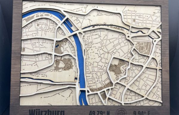 Reliefstadtplan Würzburg