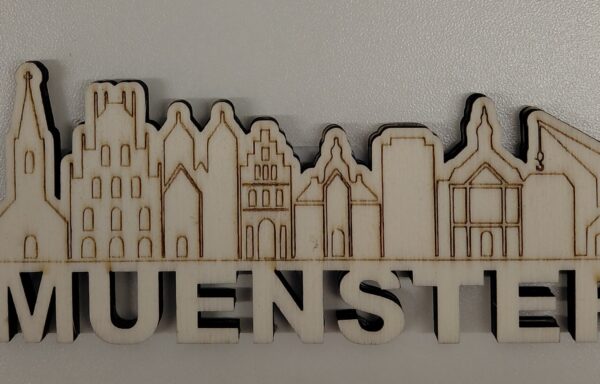 Münster Skyline aus Holz