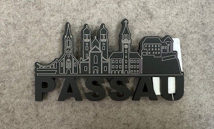 Passau Skyline aus Acryl