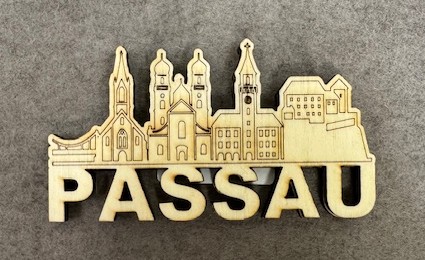 Passau Skyline aus Holz