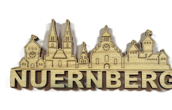 Nürnberg Skyline aus Holz